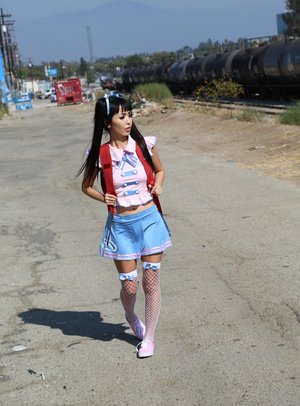 18 year old beauty Iveta B getting face sexyed and swallows cum